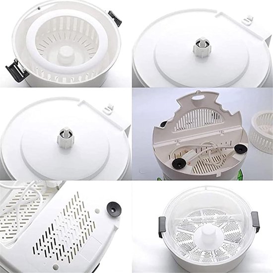 Elektrische Aardappelschilmachine - Automatische Schilder - Snel Groenten Schillen - Intelligente Schil-aanpassing - 1kg Capaciteit - Wit — afbeelding 2
