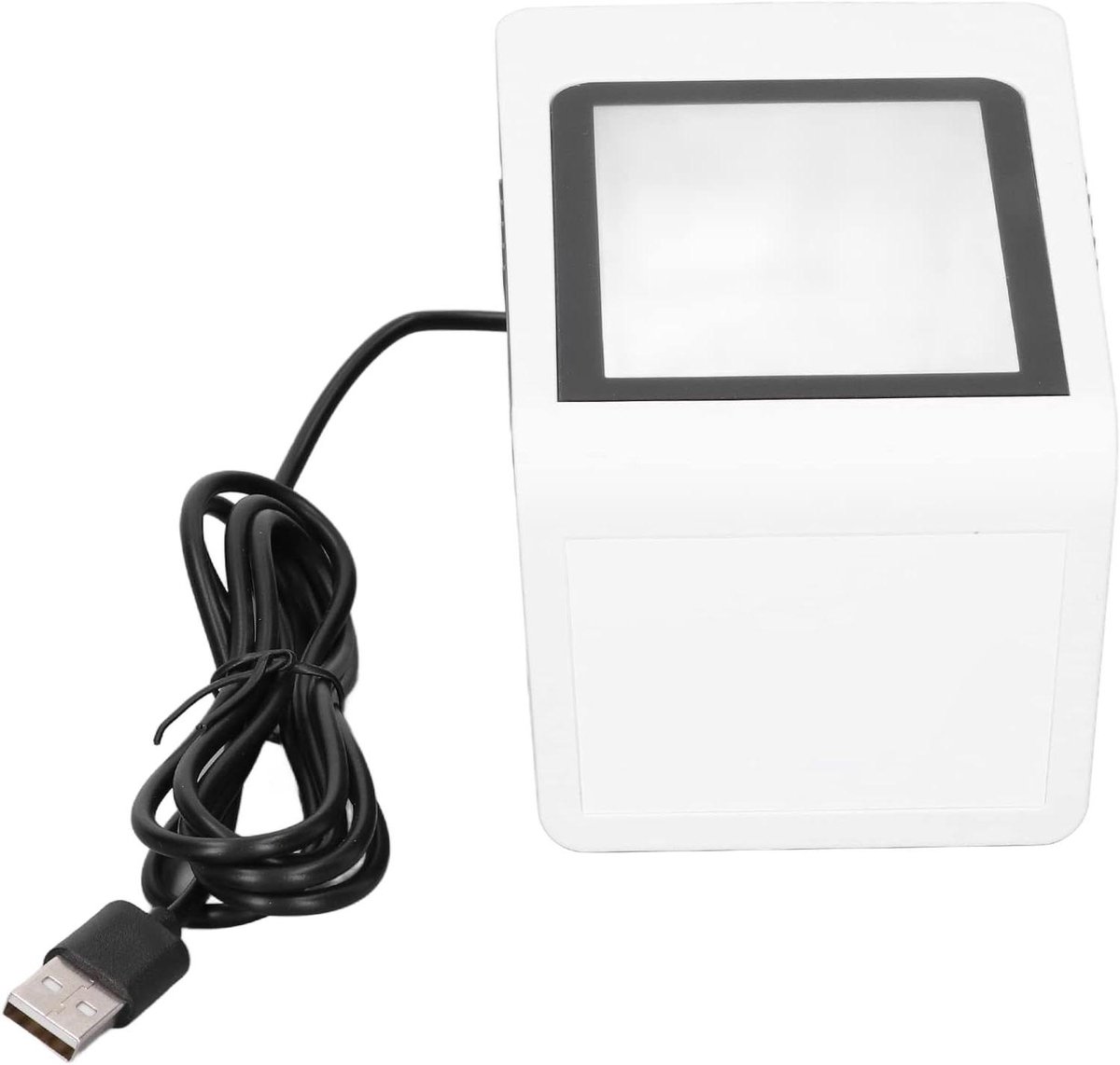 Barcode Scanner - QR Code Reader - Snelle Betalingen - Automatische Identificatie - Desktop Model - Wit Grijs