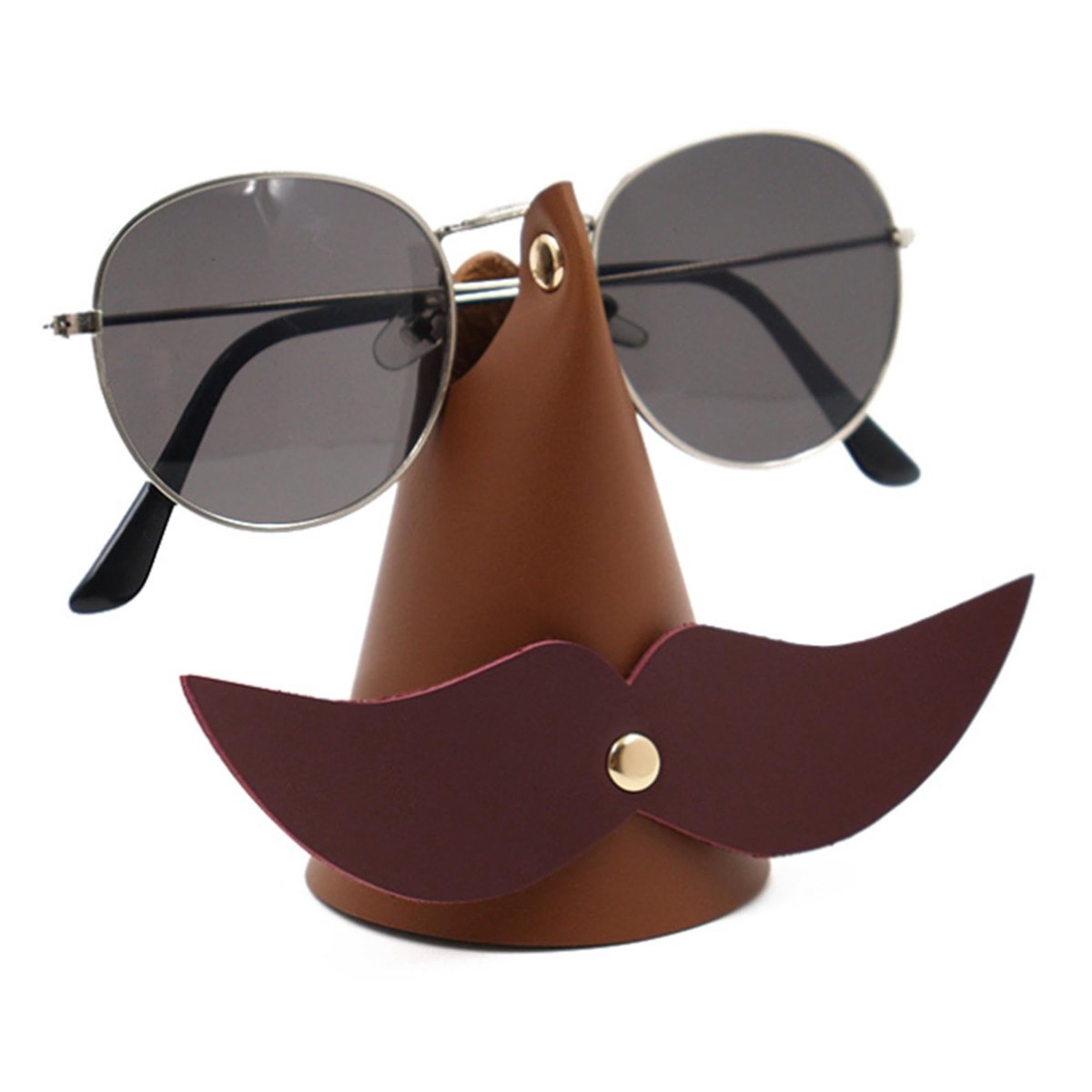 aladdien - Brilhouder - Brillenstandaard - Grappig en schattig design - Bruin - Organizer voor brillen - Praktische opbergmogelijkheid voor brillen ...