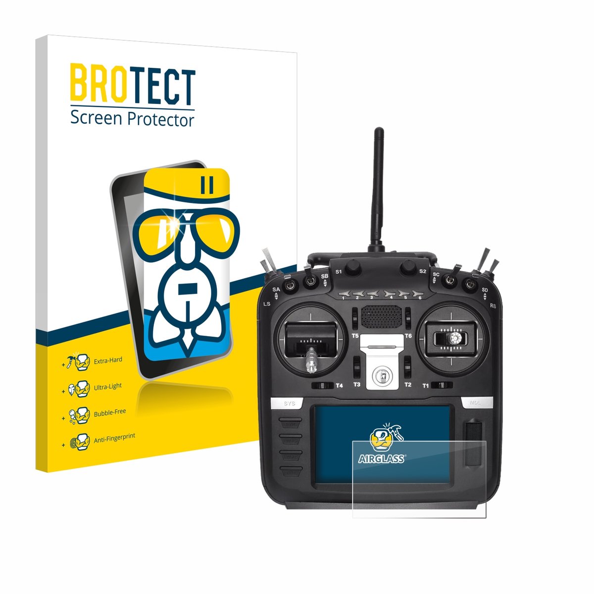 Screenprotector voor Radiomaster TX16S Mark II Beschermglas transparant