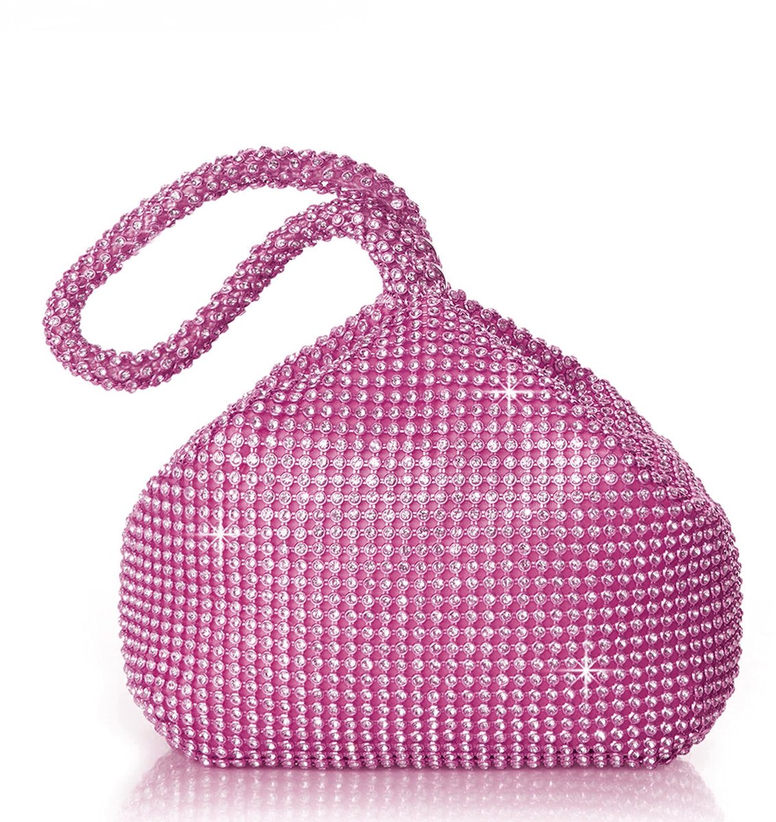 aladdien - Handtas voor dames - Jaren 20 stijl - Elegante clutch voor avondfeest - Perfecte maat - Strass versiering - Geschikt voor bruiloften en a...