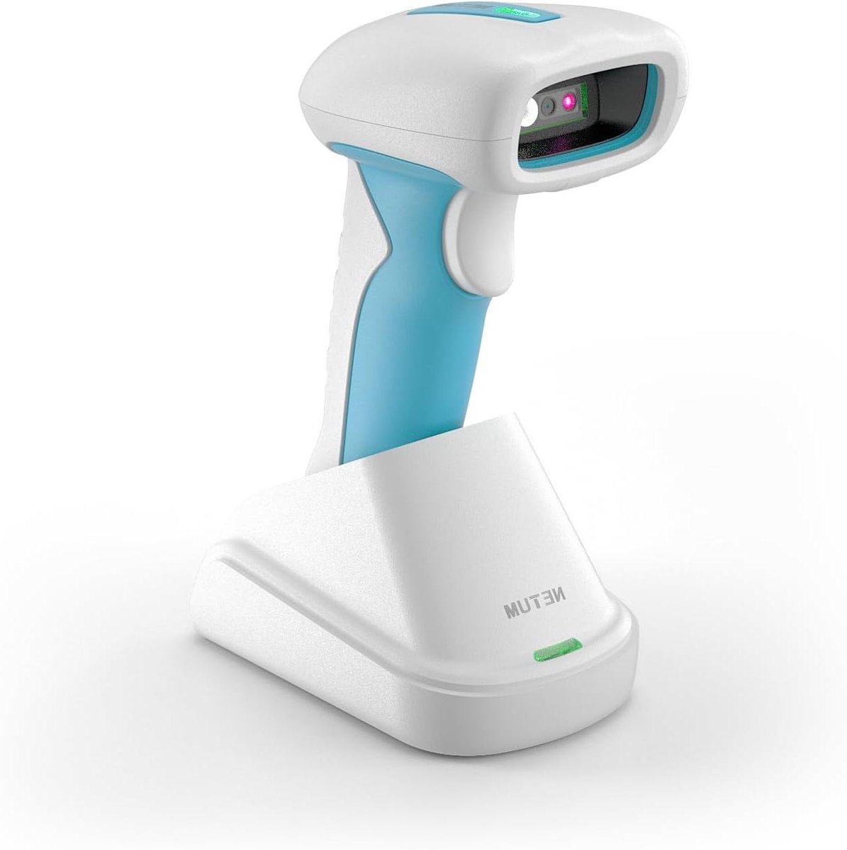 Barcode Scanner - Code Lezer - Medisch Gebruik - Antibacteriële Coating - IP67 Waterdicht - Blauw Wit