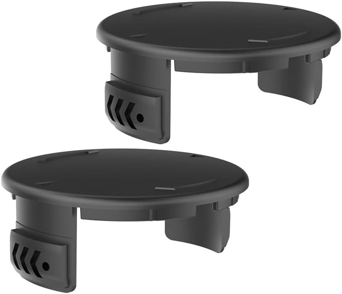 Trimmer Spoel Cover - Reserve Onderdelen - Tuin Onderhoud - Eenvoudige Installatie - 2 Stuks - Zwart