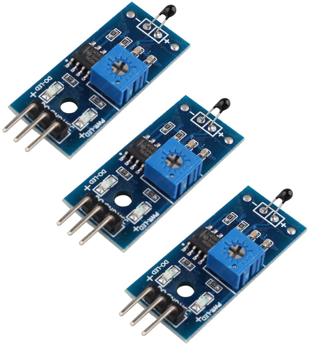 ONF3 - Thermistor Temperatuur Sensor Module - NTC Sensor - 3-Pin - 3.3V 5V - Temperatuurmeting - Geschikt voor Elektronica - Compact