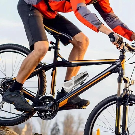 Flessenhouder Fiets - Stuurhouder Beker - Hydratatie Onderweg - Verstelbaar Ontwerp - 17 x 8 x 8 cm - Wit — afbeelding 3