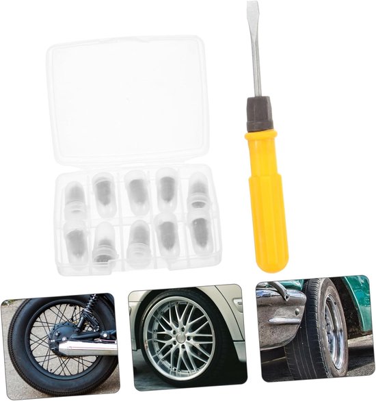 Band Reparatie Nagels - Banden Schroef - Lekke Banden Repareren - Duurzaam Rubber Metaal - 14cm Lengte - Zwart van Merkloos — afbeelding 4