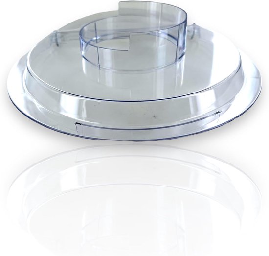 Spatdeksel Keukenmachine - Mengkom Deksel - Schoon Maken - Universele Pasvorm - Ø 244 mm - Transparant — afbeelding 2