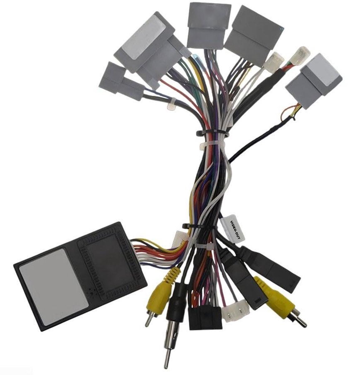 Scherm Stroomkabel - Auto Adapter - Audio Navigatie - Plug en Play - 26 x 20 x 3 cm - Zwart