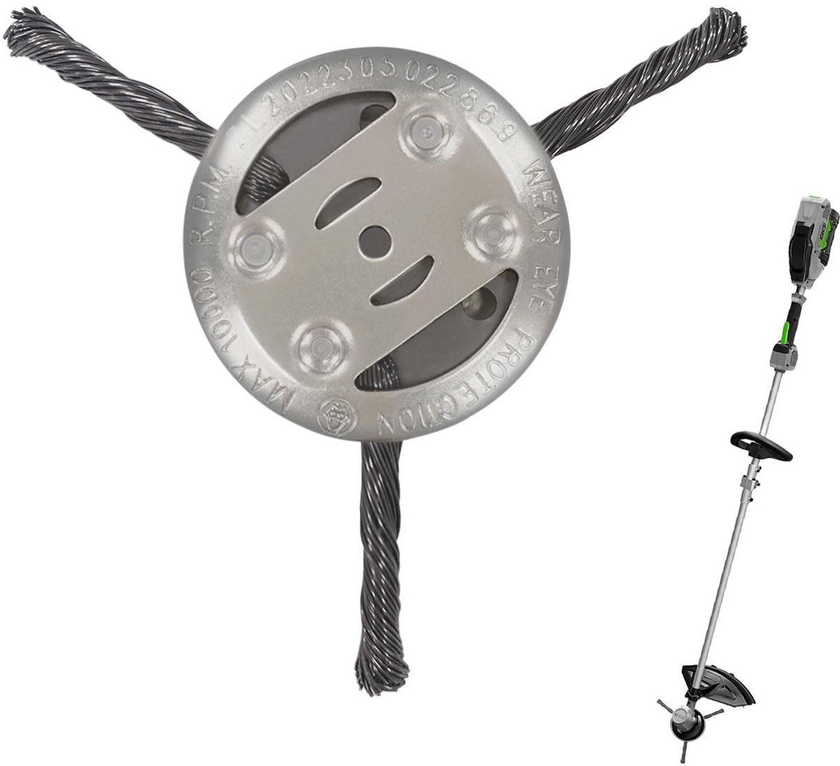 ONF3 - Grastrimmer - Professionele Onkruidborstel - Effectieve Onkruidverwijdering - 3 Koppen - Flexibele Werking - Robuust Design - Geschikt vo...