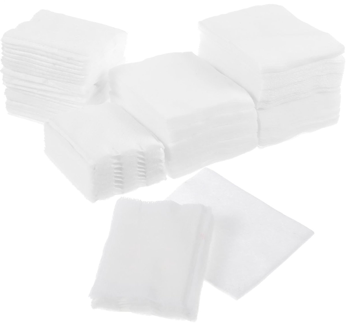 aladdien - wattenschijfjes - make-up remover - pluisvrij - vierkant - katoen - premium kwaliteit - geschikt voor alle huidtypes - 500 stuks