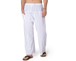 PANASIAM lichte katoenen broek dames, heren - Comfortbroek, baggy vissersbroek