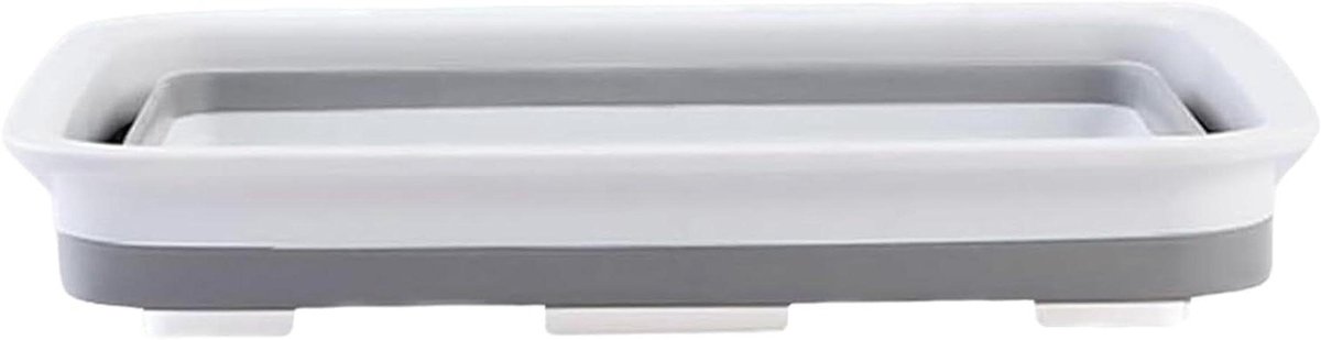 Draagbaar Voetenbad - Opvouwbaar Spa - Voetverzorging Thuis - Diep en Ruim - 37x27x5 cm - Grijs
