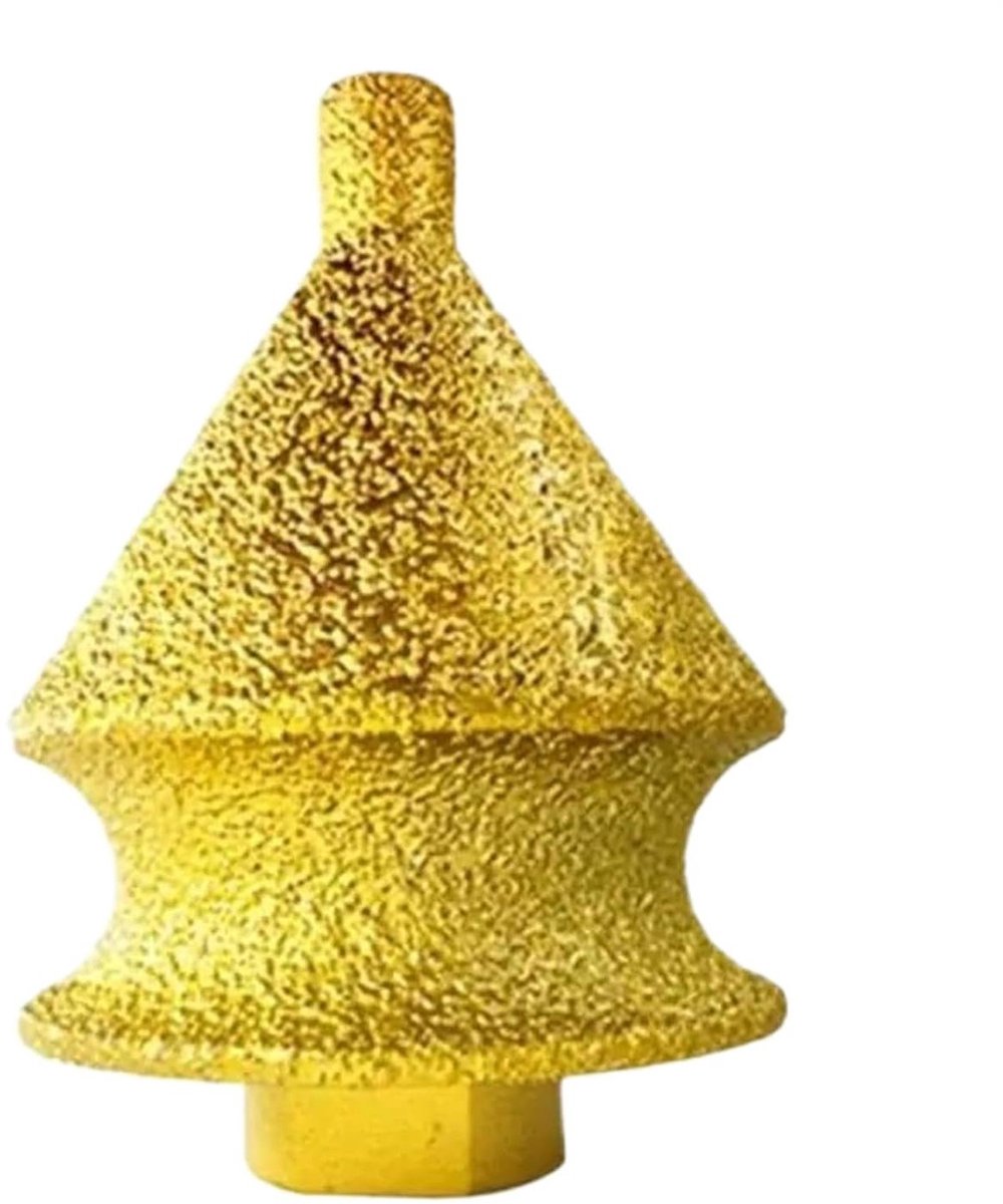 Boor voor hardsteen - Schroefverzinker - Gaten voorbereiden - M10 schroefdraad - 276 inch - Goud