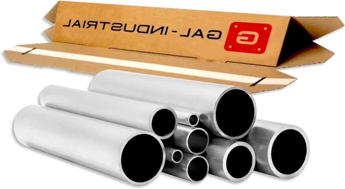 Aluminium Buis - Rond Profiel - Constructie Projecten - Corrosiebestendig Materiaal - 30 cm Lengte - Aluminiumkleur
