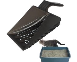 Aquarium Schop - Zandschraper Reiniger - Aquarium Onderhoud - Snel Zand Scheiden - 25 cm - Blauw