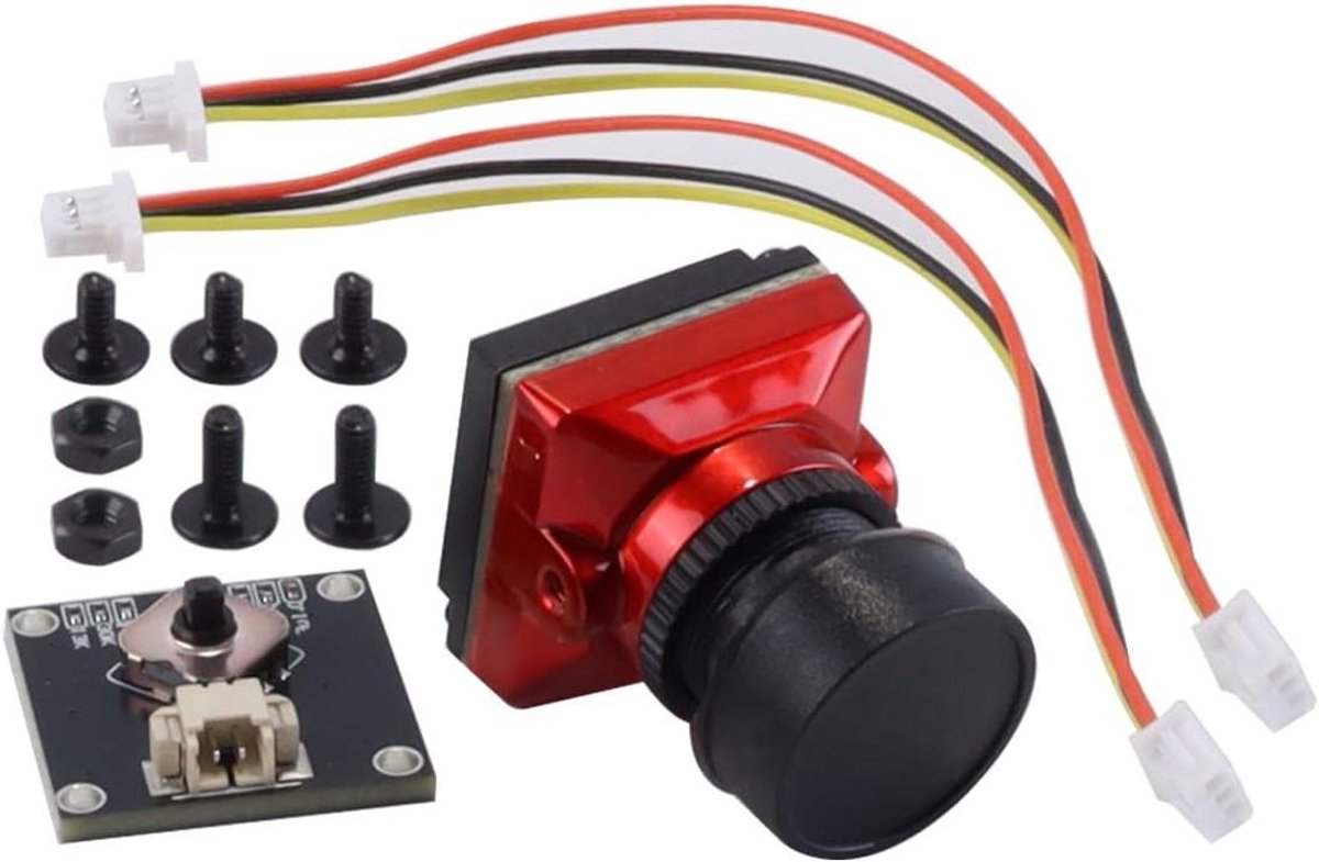 FPV Camera - Mini Drone Camera - Vliegen Met Drone - 1800TVL Hoge Resolutie - 25x19mm - Rood
