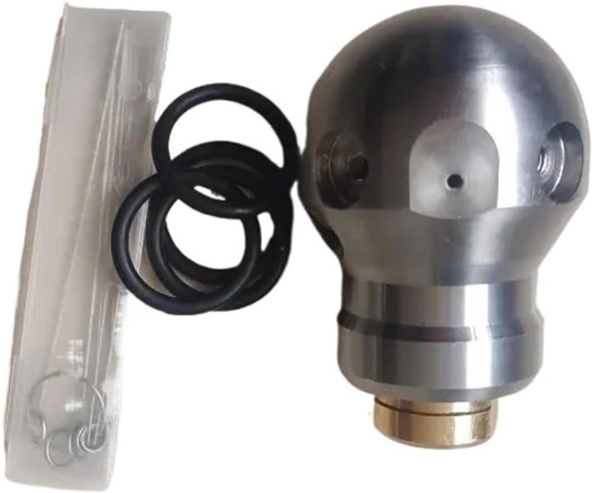 Rioolreiniging Mondstuk - Roterende Jet - Verstopping Verwijderen - Hoge Druk Compatibel - 40L-60L/min - Zilver