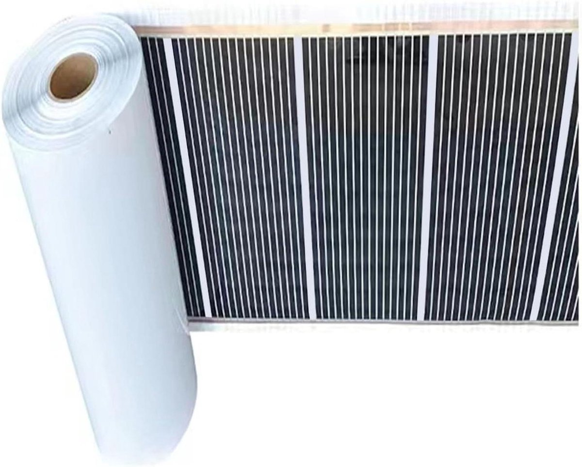 Verwarmingspaneel - Elektrische verwarming - Ruimte verwarmen - Stille werking - 50x200 cm - Wit