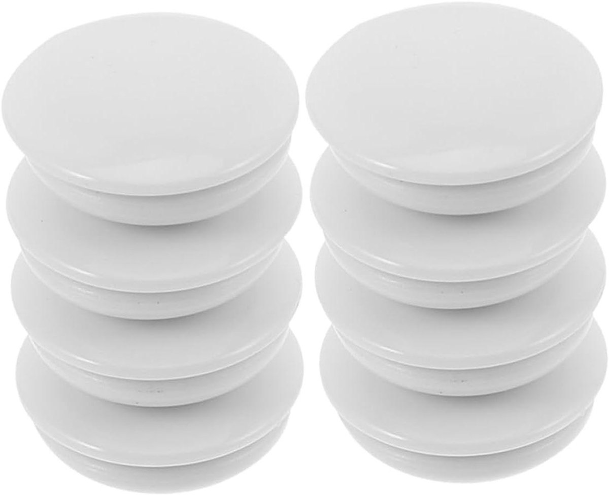 Magnetische Sluitingen - Nummerhouders - Sportevenementen - Pinloze Bevestiging - 8 Paren - Wit