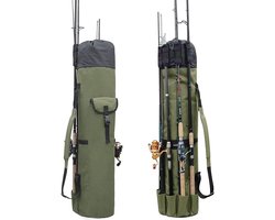 Dailygoody - Draagbare viszak - Outdoor Visgerei Draagtas - Opvouwbare Hengel Reel Bag - Canvas - Pole Gereedschap Opbergzakken - Geschikt voor visser