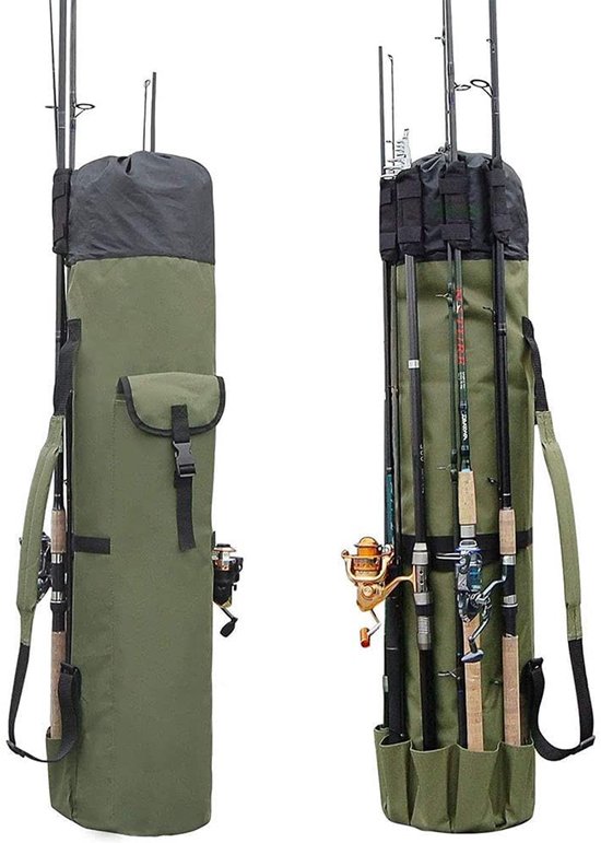 Store_8 - Draagbare viszak - Outdoor Visgerei Draagtas - Opvouwbare Hengel Reel Bag - Canvas - Pole Gereedschap Opbergzakken - Geschikt voor visser...