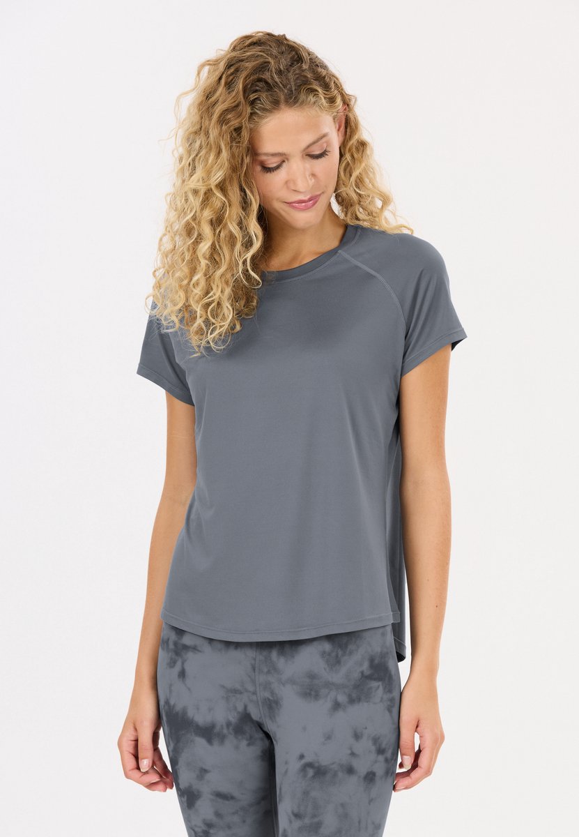 ATHLECIA - gaina v2 w s/s tee - Training t-shirt korte mouw dames - Lichtgrijs