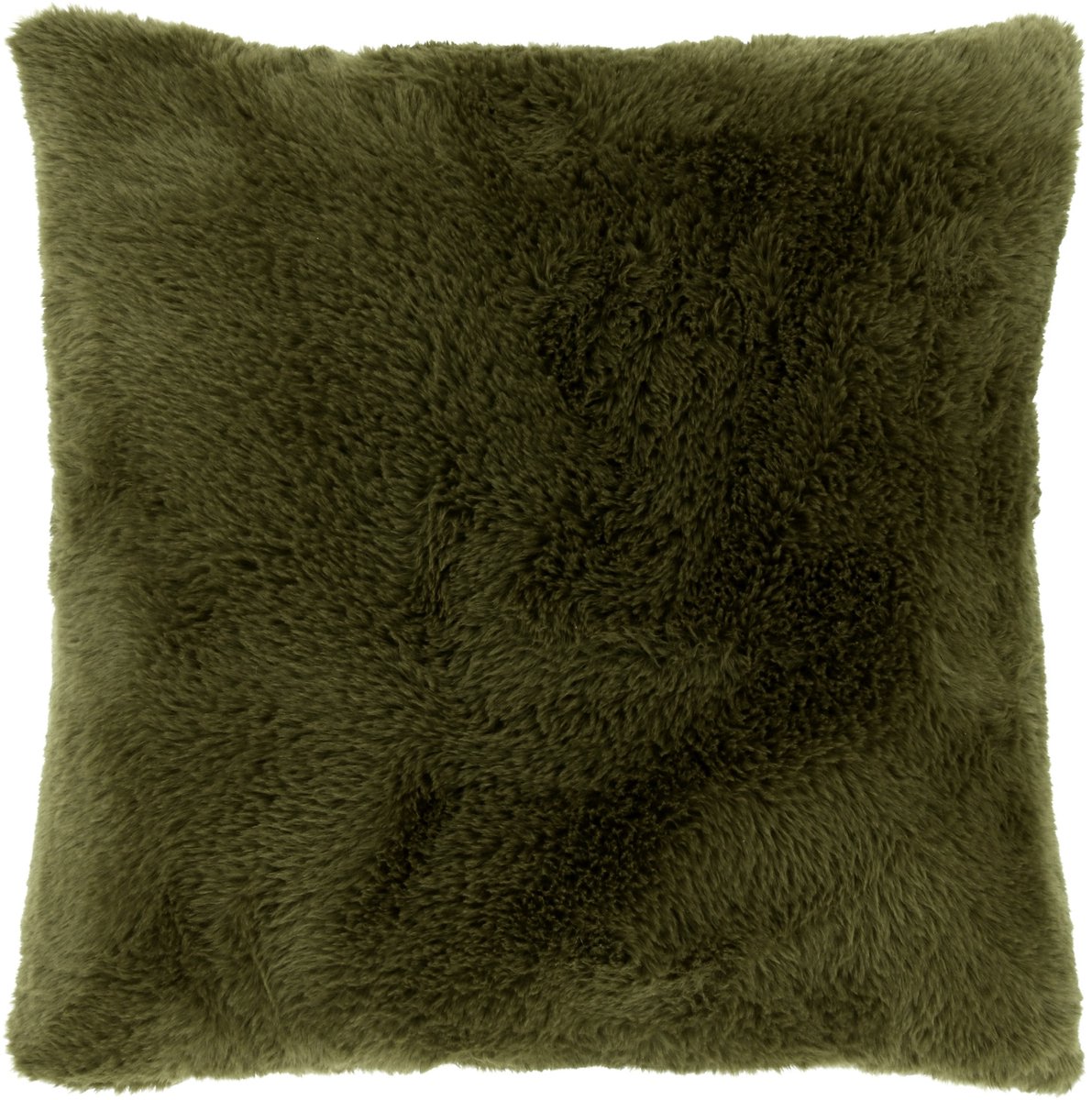 Unique Living Jip Sierkussen Faux Fur Mosgroen - Zacht & Sfeervol