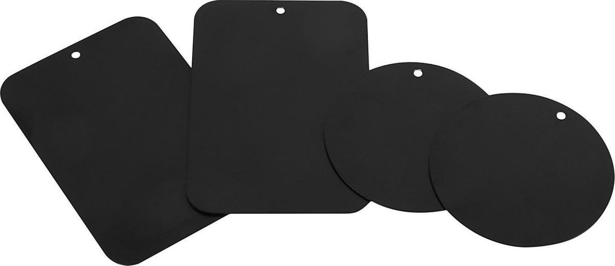 Ulanax - 4 Metalen Platen voor Magneet Mobiele Telefoon - Auto Telefoonhouder - Zelfklevend - Smartphone - magneetplaten