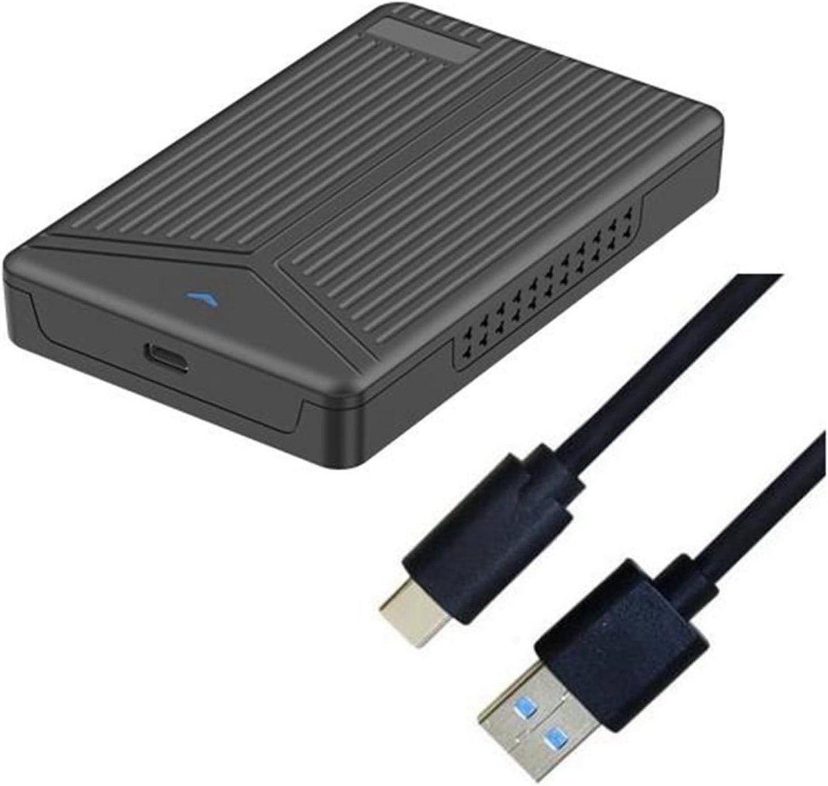 Harde Schijf Behuizing - Externe Opslag - Data Overzetten - USB 3.1 Snelheid - 2.5 Inch - Zwart