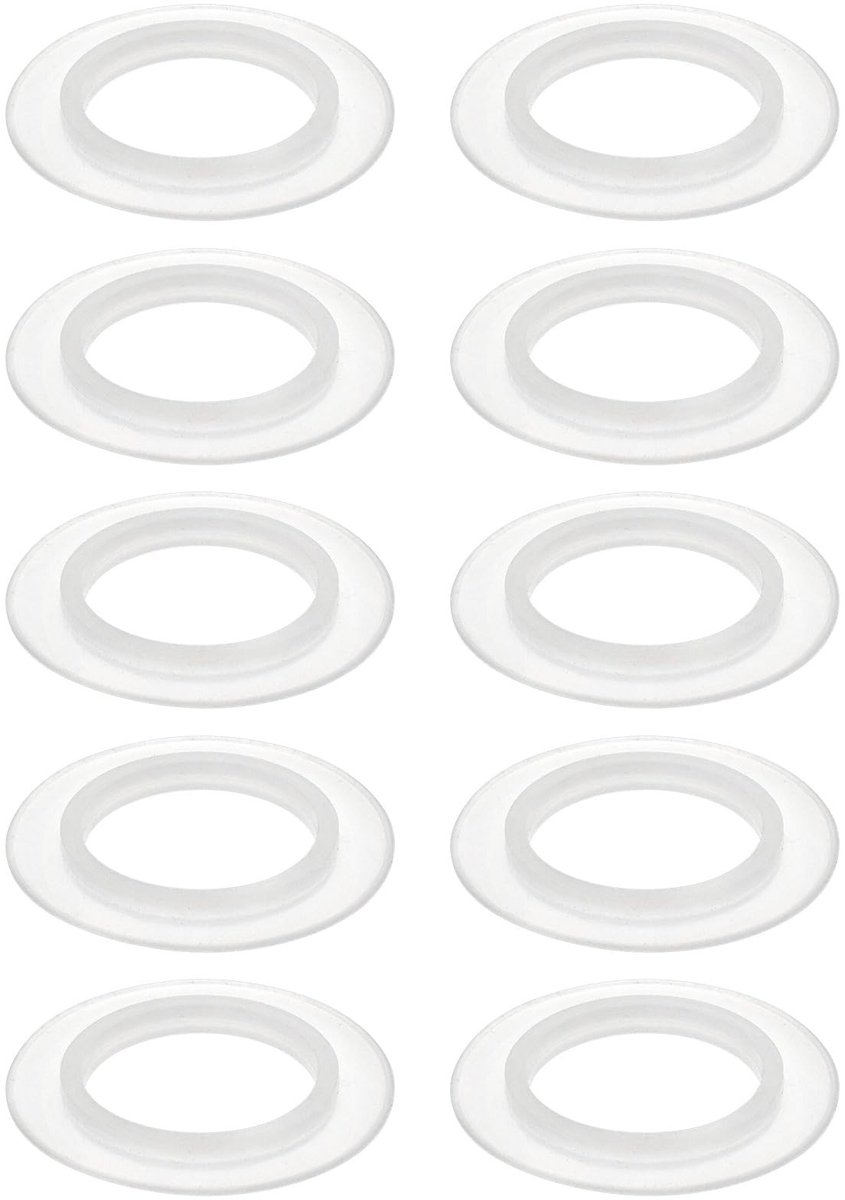 aladdien - Siliconen O-ringen - 10 stuks - Transparant - Afdichting voor gootsteenplug - Binnendiameter 23 mm - Geschikt voor pop-up wastafel