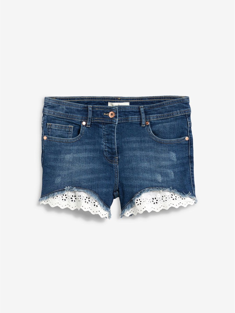 Next - Dames - Denim short - Blauw