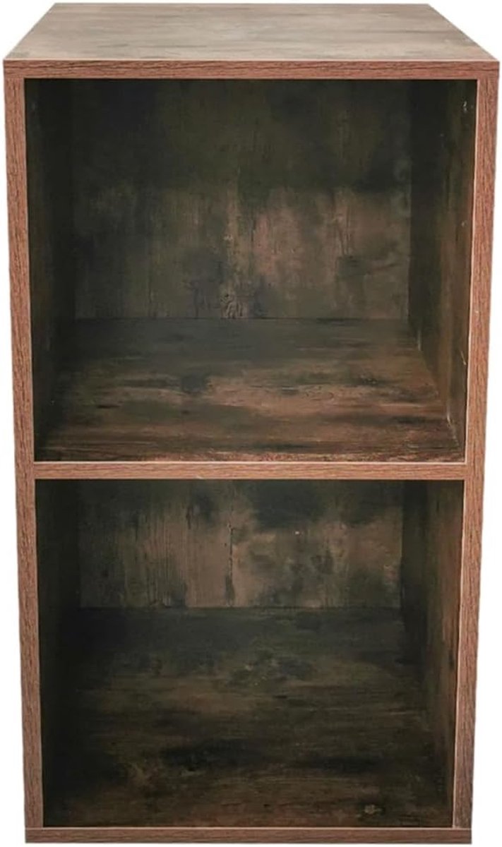 SNJY® LP Opbergsysteem - Vinyl Houder - Platenrek - 34D x 36B x 70H cm - Bruin