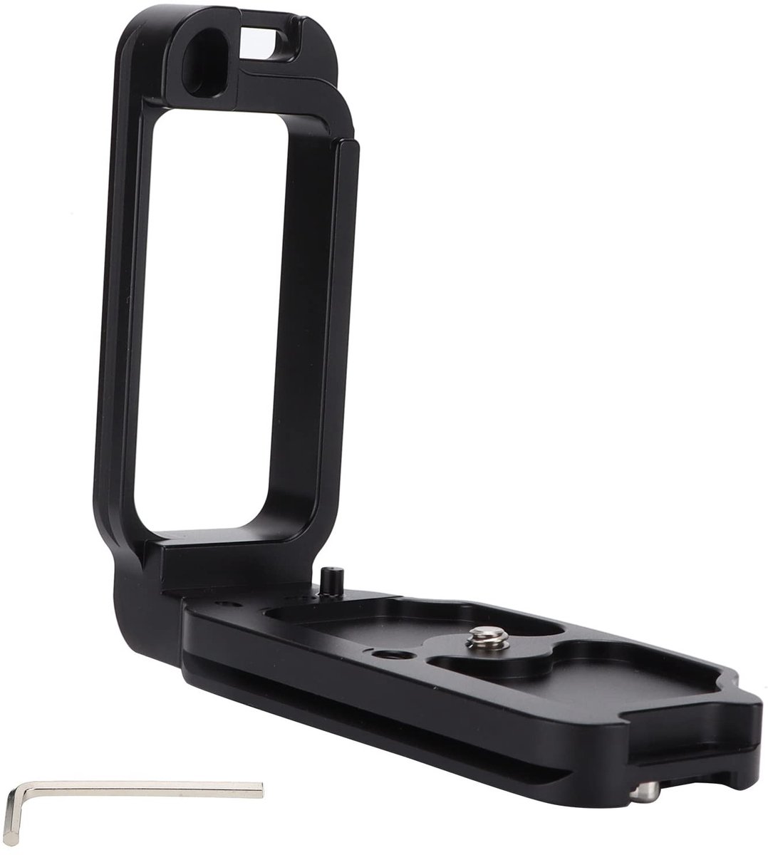 aladdien - Camera Quick Release Plaat - Snelkoppelingsplaat - Aluminium - Zwart - Fotografie Accessoires - Geschikt voor D850 - L Vorm