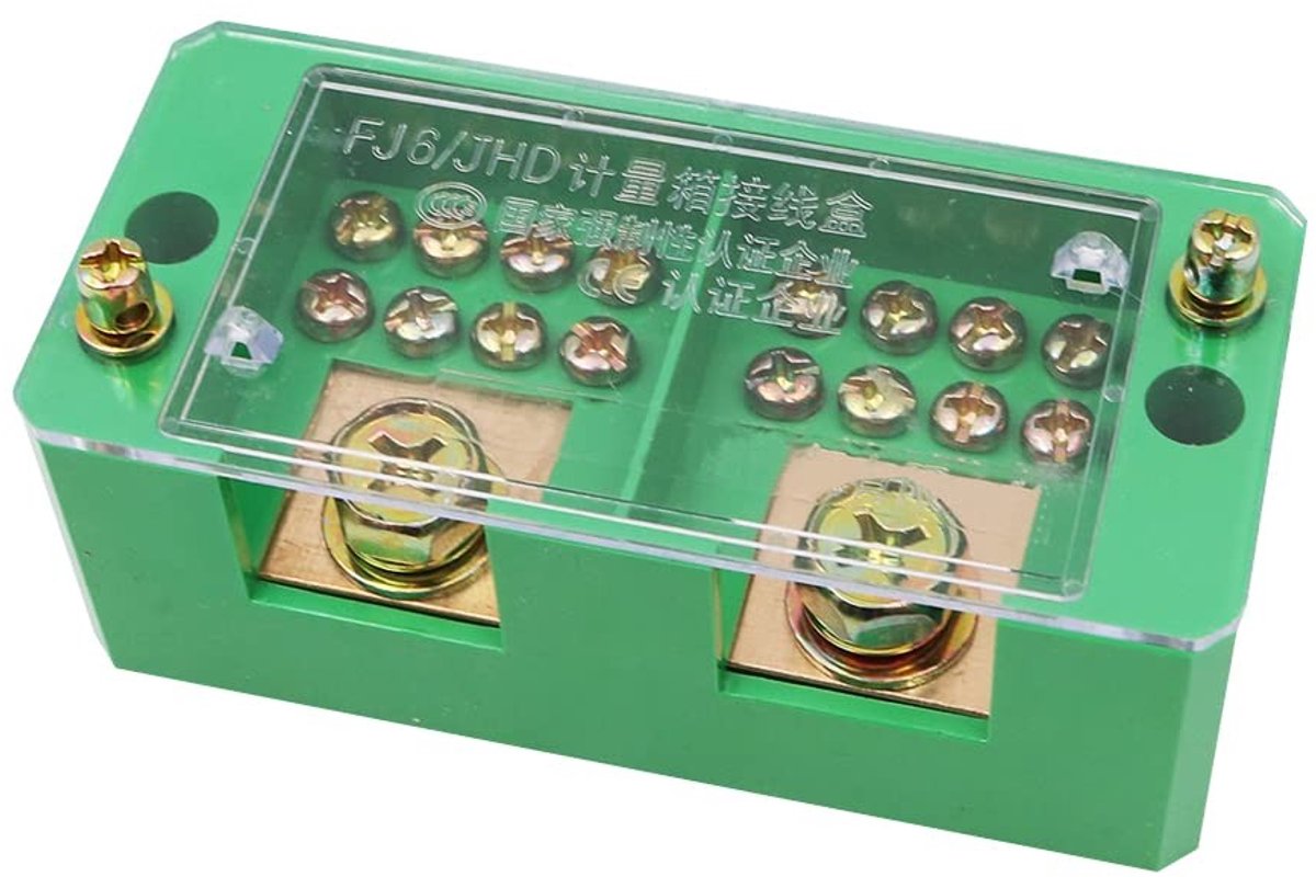 aladdien - 660 V 30 A meterkast - Verbindingsklemmenblok - 2 ingangen 8 uitgangen - Compact formaat - Kabel scheiding - Geschikt voor elektrische in..