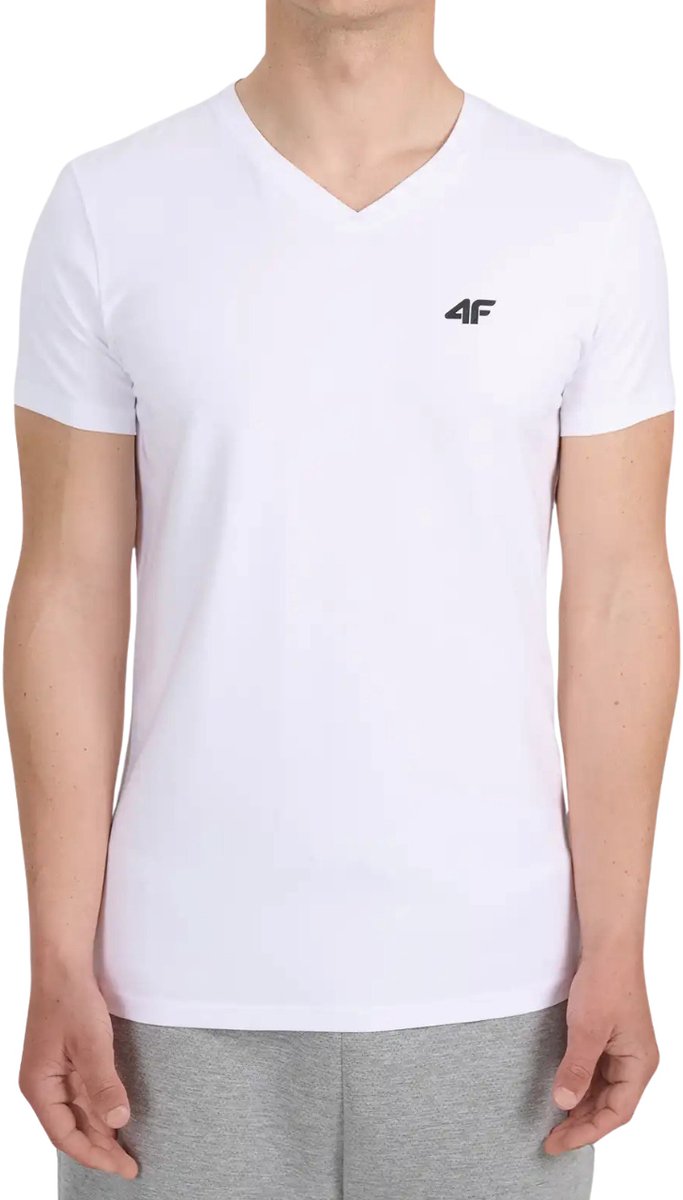 4F T-shirt Heren Wit - Maat S