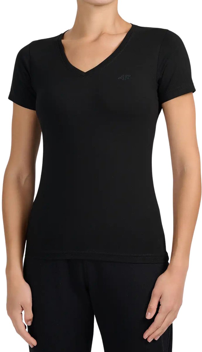 4F T-shirt Dames Zwart - Maat S