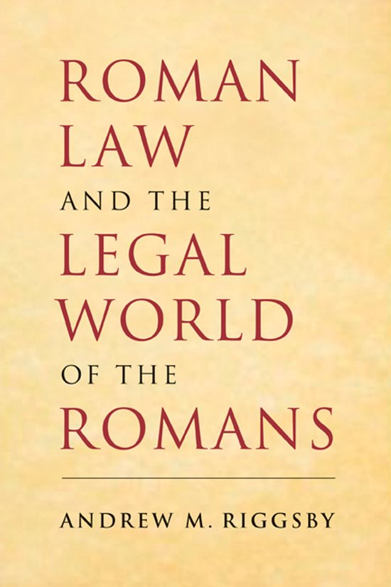 Roman Law & Legal World Of The Romans - cover