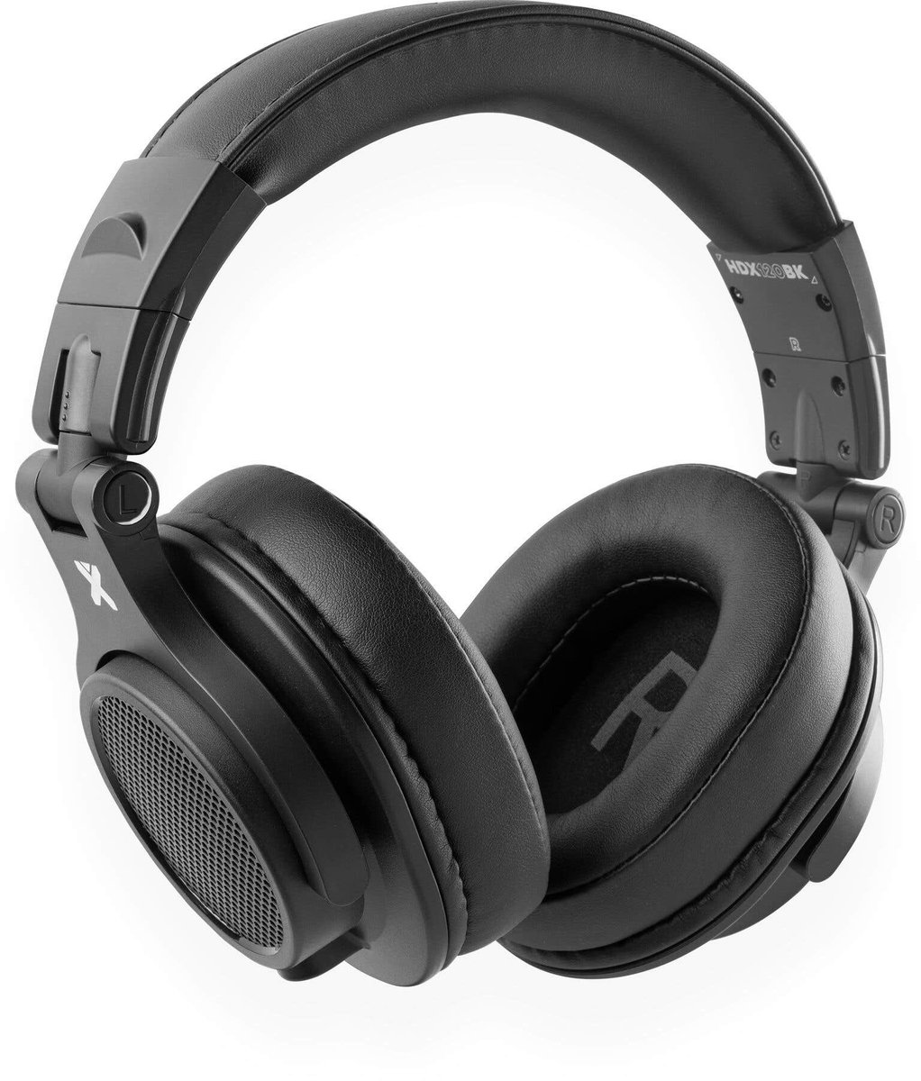 DJ koptelefoon - Vonyx HDX120BK - Over ear koptelefoon - Studio koptelefoon met opbergtas - Zwart
