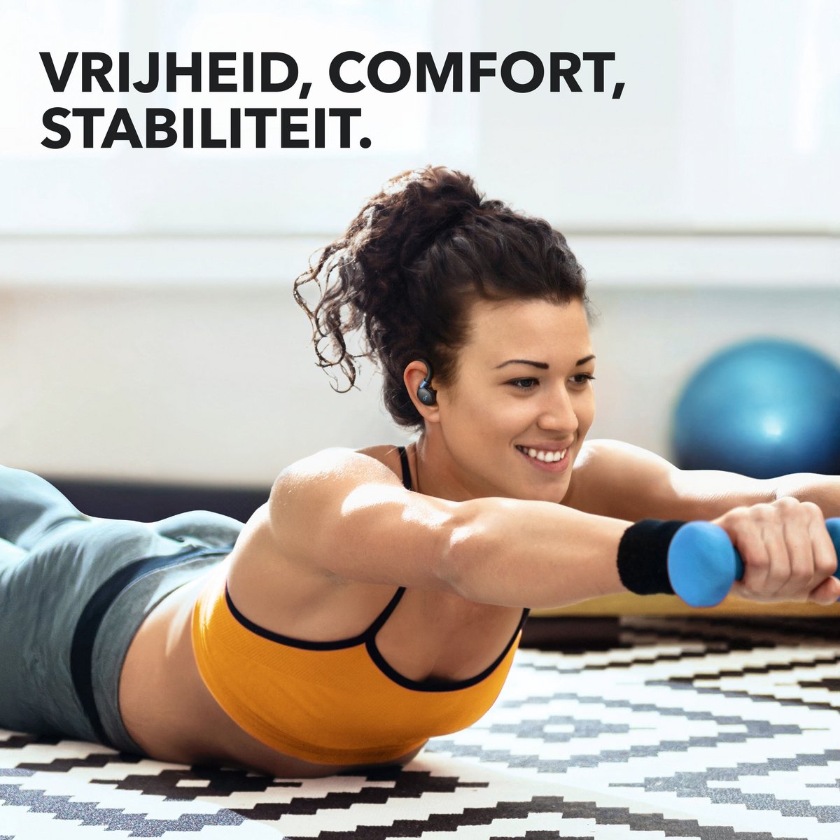 soundcore Sport X20 oordopjes by Anker - draadloze sport oordopjes met oorhaak - Bluetooth - Noise cancelling - Diepe bas - IP68 waterdicht - Zweetbestendig - 48 uur batterij - Sport oortjes voor hardlopen - Fitness en gym thumbnail 3