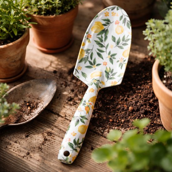 Kinzo Tuingereedschap Set 2-Delig - Tuingereedschapset met Plantschep en Handvork - Tuinschep Staal en Handvork Tuin - Decoratief Tuingereedschap Bloemenmotief van Kinzo — afbeelding 3