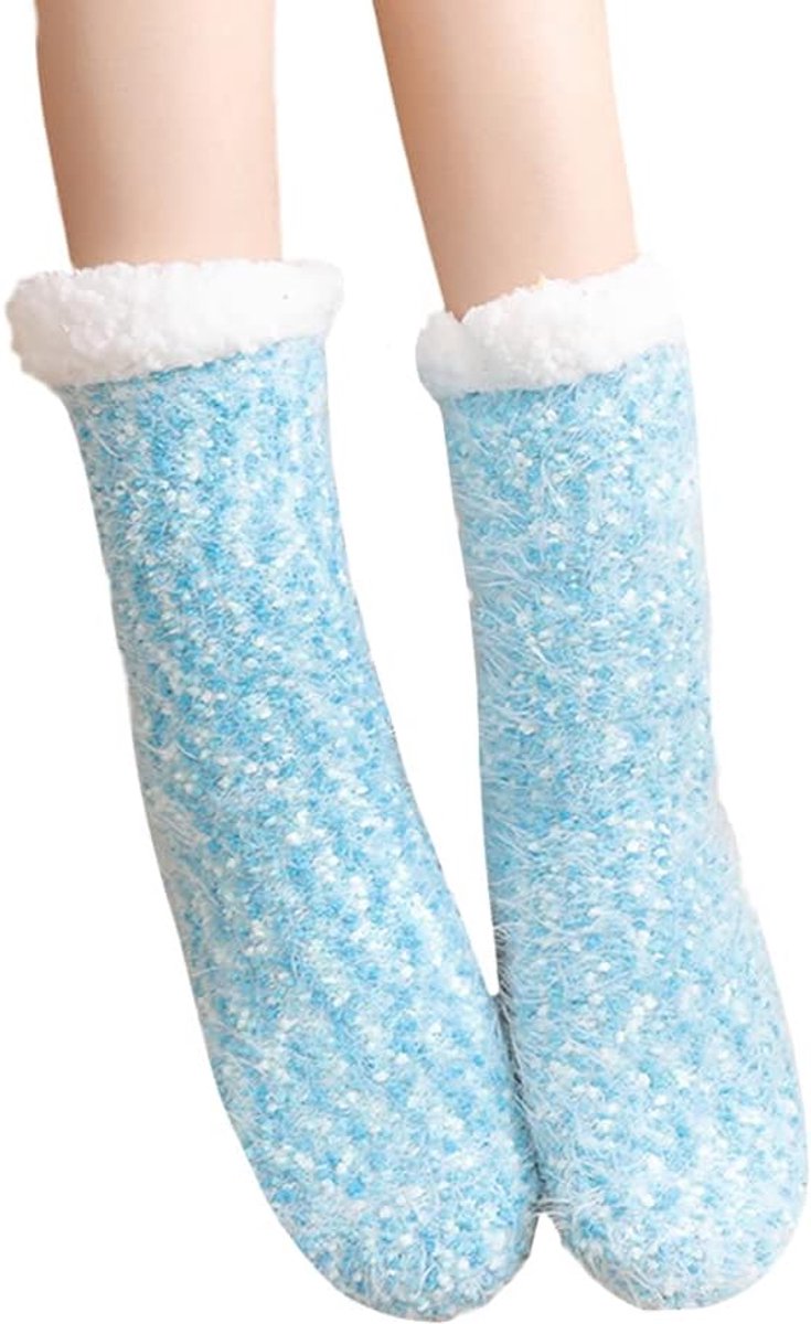 Huissokken - Fleece sokken - Winter warm - Antislip zool - Unisex - Kleur 5