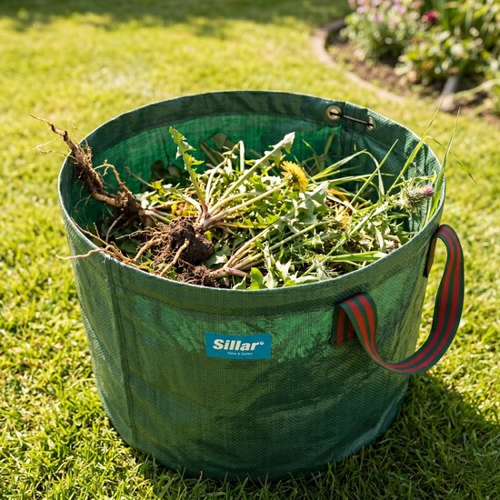 Sillar Onkruidtrekker - Onkruidverwijderaar met Telescopische Steel 99,5-117 cm - Onkruidsteker voor Tuin en Gazon - met 50L Tuinafvalzak - RVS van Merkloos	 — afbeelding 4