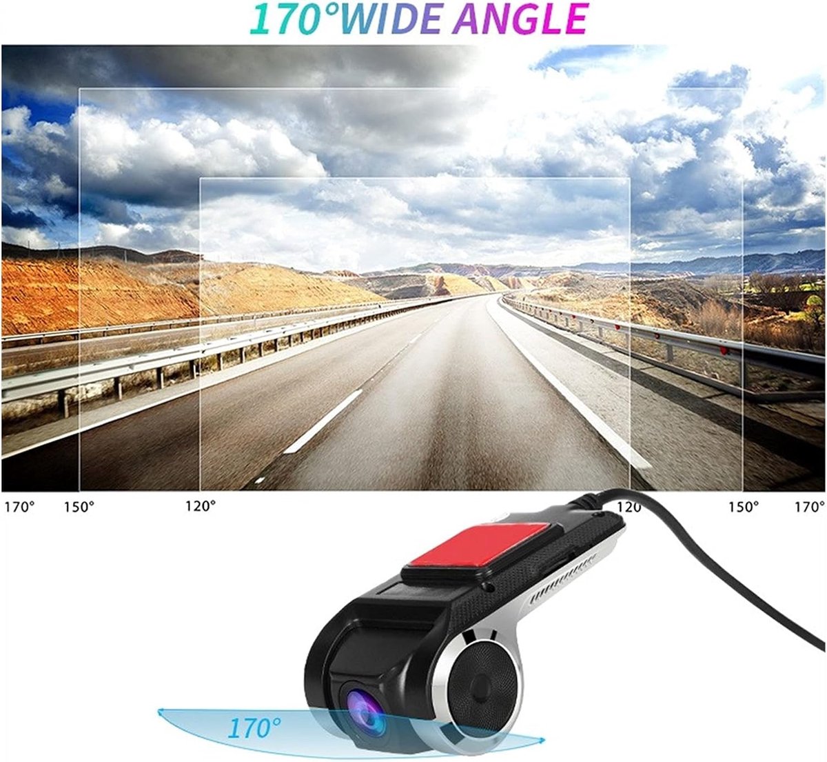 WiFi Dashcam / Autocamera (DVR) – Nachtzicht – 1080p – foto 3