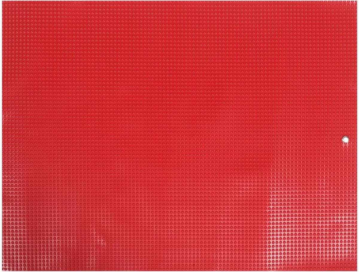 Oprolbaar Wasbord - Plastic Mat - Handwas Kleding - Antislip Ontwerp - 64 x 49 cm - Rood