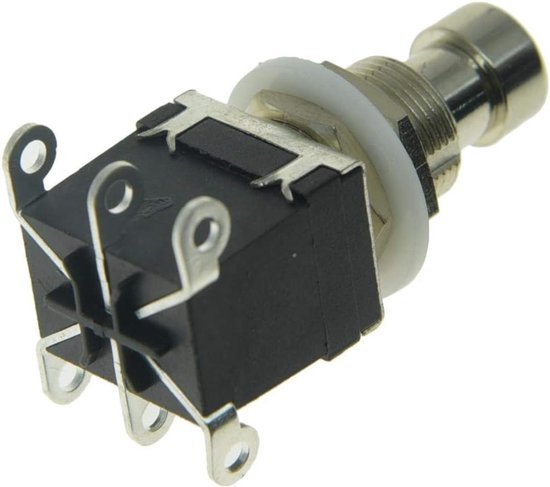 Pedaalschakelaar Set - Voetschakelaars Drukknop - Muziekprojecten Aanpassen - Heavy Duty Latching - 10 Stuks - Zwart — afbeelding 3