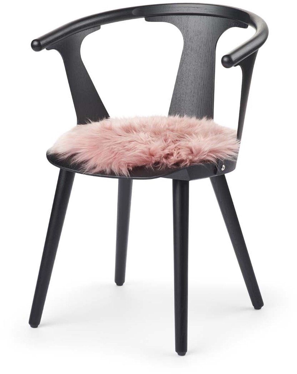 Sheepskin House - Langharige Schapenvacht Stoel Cover - D38 cm