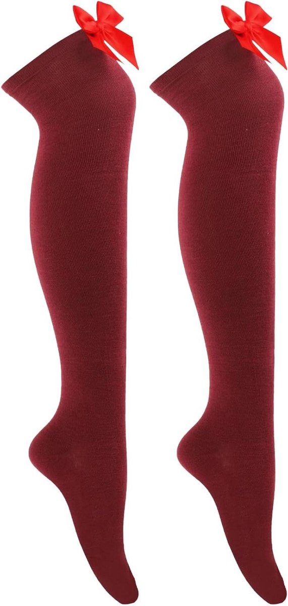 Dames Kniekousen - Warme Sokken - Huiskamer Comfort - Pluche Ontwerp - One Size - Multicolor