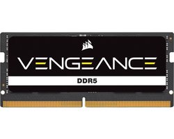 Corsair Vengeance - DDR5 (SO-DIMM) - 32 GB: 1 x 32 GB - 262-PIN - 5600 MHz / PC5-44800 - CL48 - 1.1V - XMP 3.0 - On-die ECC - zwart