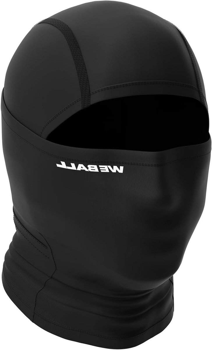 Ski Masker - Gehele Gezicht - Buiten Activiteiten - Voert Vocht Af - One Size - Zwart