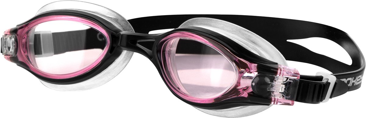 Spokey TRIMP Zwembril - Zwart / Roze - Polycarbonaat - Anti-Fog - UV-filter